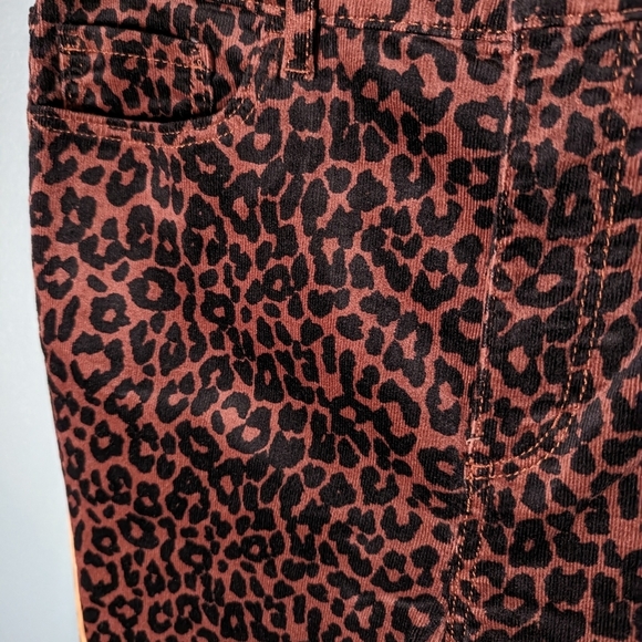 NWT Loft leopard print cord skinny pants - Picture 2 of 10